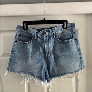 Madewell Light Blue Cutoff Jean Shorts